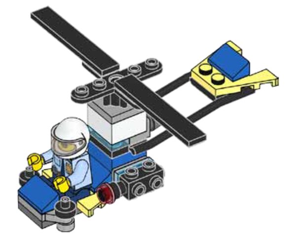 952101 Policeman and Helicopter