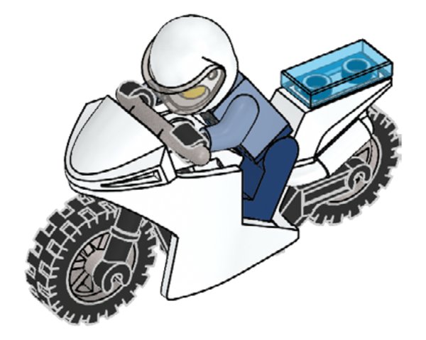 952103 Policeman & Motorcycle