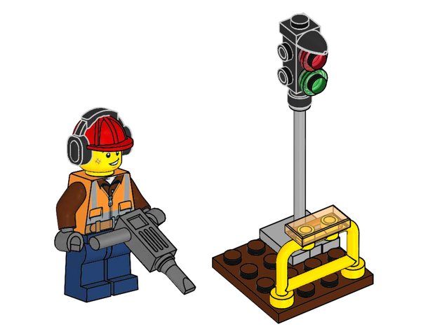 952111 Builder and Traffic Light