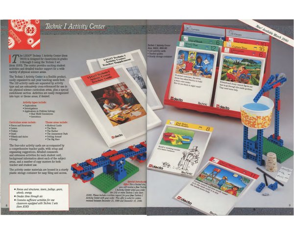 9603 TECHNIC I Activity Centre Cards