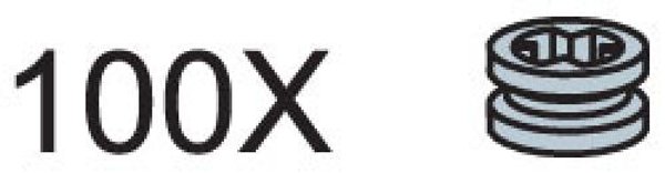 970601 Small Pulleys (Pack of 100)