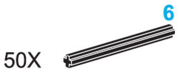 970614 6-Stud Axles (Pack of 50)