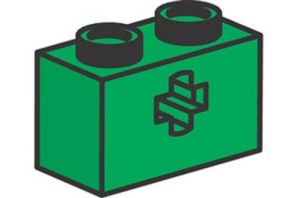 970631 Bricks with Cross (axle) Holes (Pack of 50)