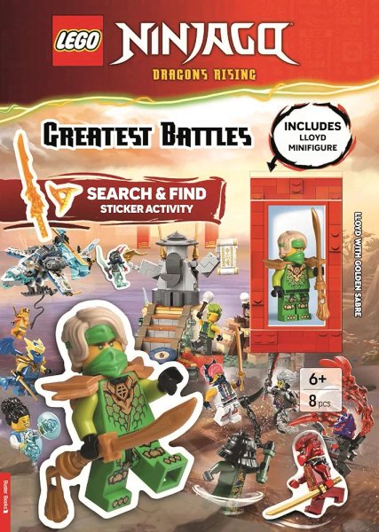 9781837251742 Ninjago: Dragons Rising: Greatest Battles: Search and Find Sticker Activity