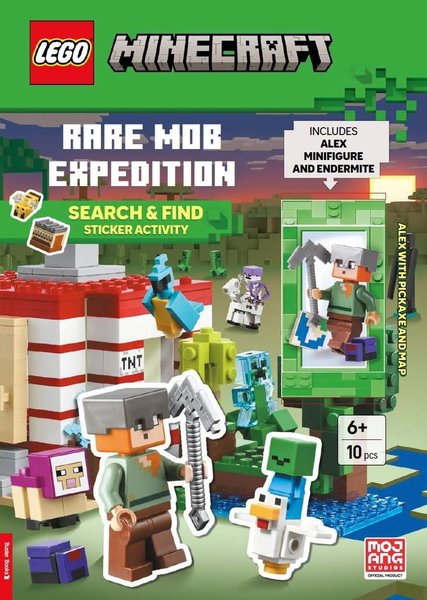 9781837252145 Minecraft: Rare Mob Expedition: Search & Find Sticker Activity