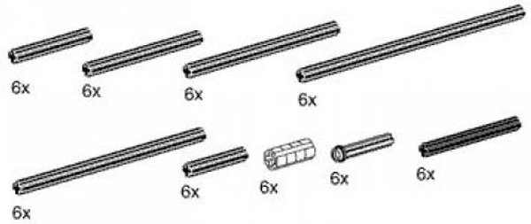 9943 Axles and Extenders