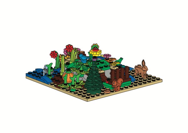EG00119 Botanical Minifigure Stand