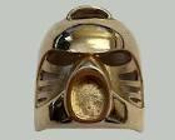 GOLDBIONICLEMASK 14 Karat Gold Golden Kanohi Hau Mask