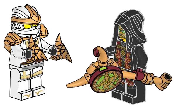 LEGO Ninjago L0002216 Zane and Loyalist Leader