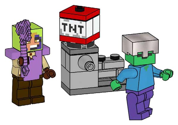 L0002254 Hero, Zombie and TNT Launcher