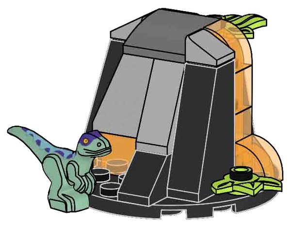 L0002261 Raptor and Volcano