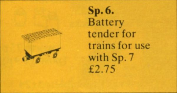 Sp6 4.5V Battery Train Wagon
