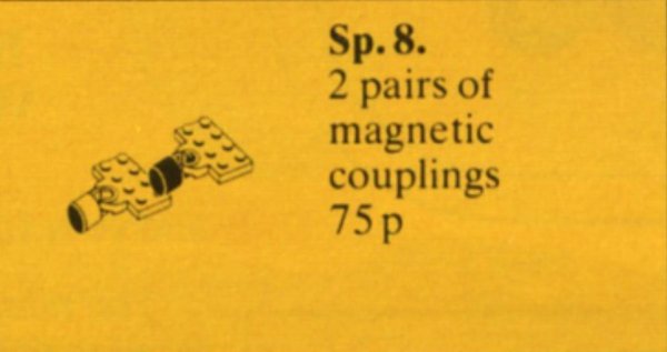Sp8 Magnetic Train Couplers with Plates