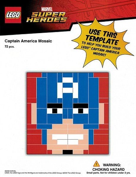 TRUCAPAM Captain America Mosaic