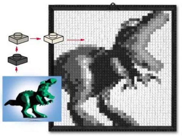 k34432 Lego Mosaic Dino