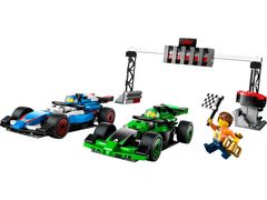 60474 F1 Startaufstellung mit VCARB & Sauber Rennautos
