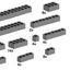 10146 Assorted Dark Gray Bricks