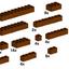 10147 Assorted Brown Bricks