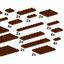 10150 Assorted Brown Plates