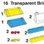 16 Transparent Bricks