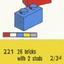 221-2 1 x 2 Bricks