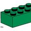 3461 2 x 4 Dark Green Bricks