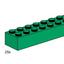 3466 2 x 8 Dark Green Bricks