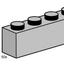 3469 1 x 4 Light Gray Bricks