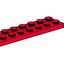 3491 2 x 8 Red Plates