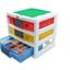 5000248 3-Drawer Storage (White - Red/Yellow/Blue)