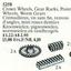 5258 Crown Wheels, Gear Racks, Point Wheels, Worm Gears