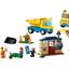 60391 Construction Trucks and Wrecking Ball Crane