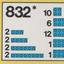 832 Parts Pack, Blue Bricks