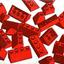 838 Red Roof Bricks Parts Pack, 45 Degree