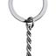 853992 Chrome Black Brick Key Chain