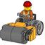 L0002225 Construction Worker with Roller